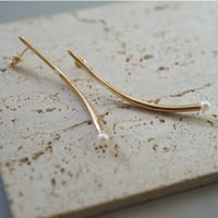 ＜受注オーダー＞one (bubble gold pierce ２）