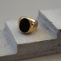 ＜受注オーダー＞colors ( 18kgp onyx ring)