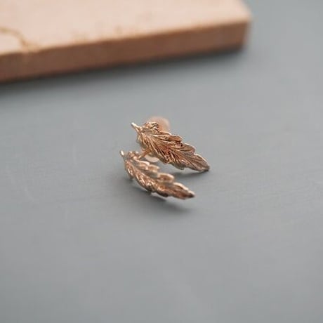 【charm】10K leaf pierce 1
