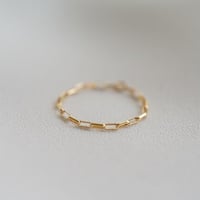 【U for you】K18 chain ring ②
