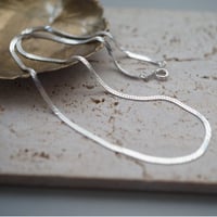 【chain】silver925 ラインチェーンネックレス