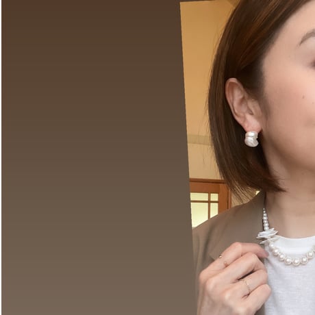 【seasons】holiday pearl necklace ２