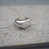 ＜受注オーダー＞one (silver volume signet ring）