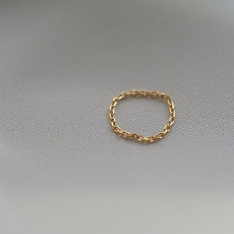 【U for you】18K chain ring  ①