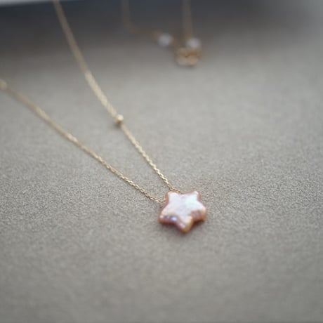 【charm】 10K small star necklace