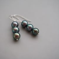 【seasons】silver925 ブラックあこやパールピアス