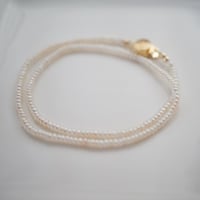 【drop】18Kgp ベビーケシパールプリンセスネックレス