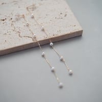 【seasons】10Kベビーパールロングピアス