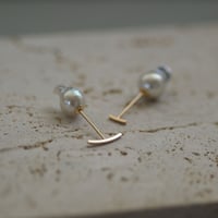 【one+】10K bar pierce（あこやハネ玉キャッチつき）