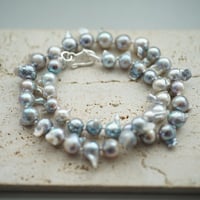 【drop】あこやパールハネ玉ネックレス１４
