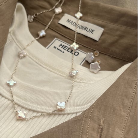 【drop】silver925 フラワーケシネックレス