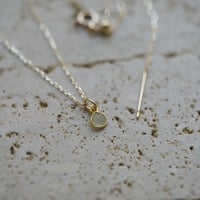 【U for you】１０K スライスダイヤモンドロングネックレス