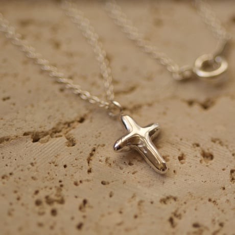 【charm】silver cross necklace (S)