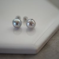 【drop】PT900 あこやパールピアス