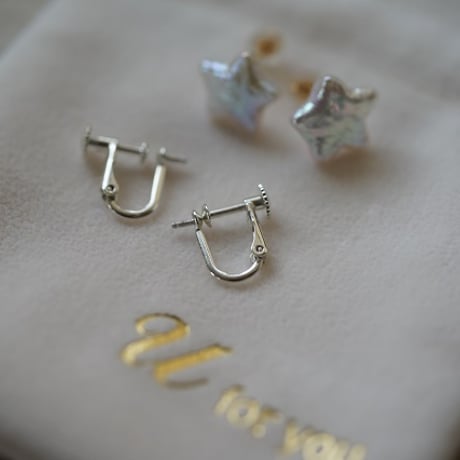 【charm】 small star pierce  (white)