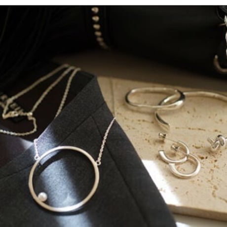 ＜受注オーダー＞【one 】silver maru necklace 1