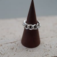 【en 】silver925 chain ring ③