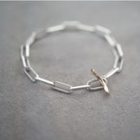 【chain】silver925×K１０ chain bracelet