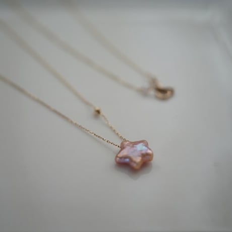 【charm】 10K small star necklace