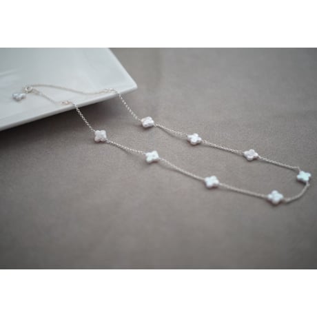 【drop】silver925 フラワーケシネックレス