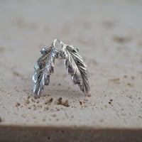 【charm】silver leaf pierce 1