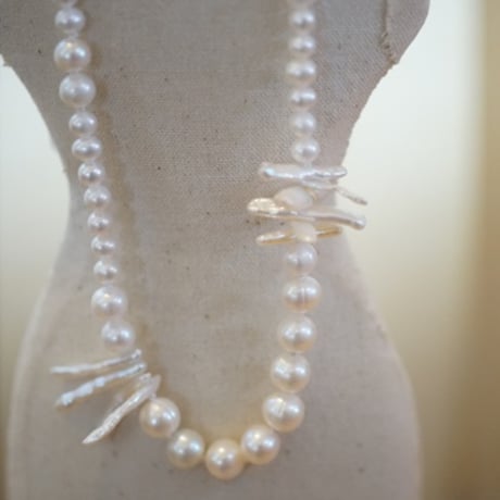 【seasons】holiday pearl necklace ２
