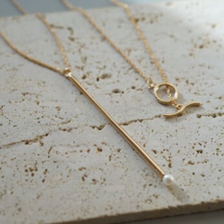 ＜受注オーダー＞one (bubble gold necklace）