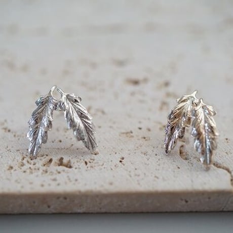【charm】silver leaf pierce 1