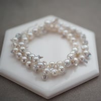 【drop】あこやパールハネ玉ネックレス16