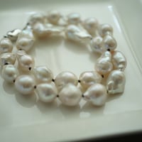 【seasons】silver925 オイスターバロックプリンセスネックレス