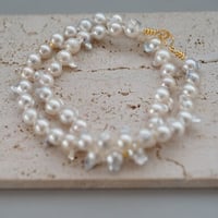 【drop】あこやパールハネ玉ネックレス９