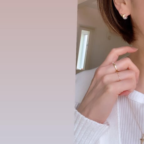 【charm】18K small heart pierce