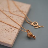 【knot】18kgp knot necklace