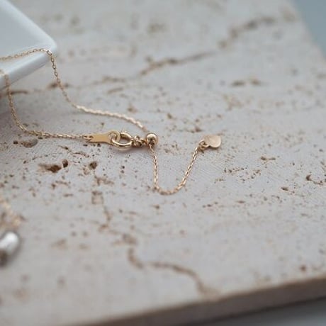【charm】18K×PT  small heart necklace