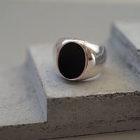 ＜受注オーダー＞colors ( silver925 onyx ring)