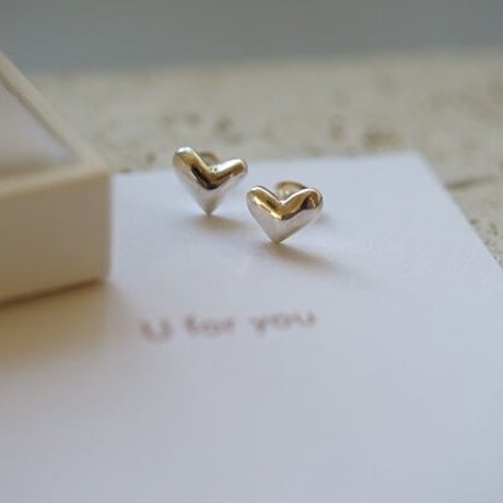 【charm】silver925 small heart pierce