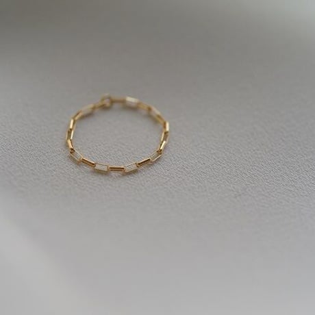 【U for you】K18 chain ring ②