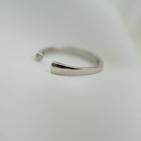 【U for you】Pt900 ripples open ring