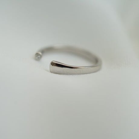 【U for you】Pt900 ripples open ring