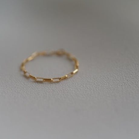 【U for you】K18 chain ring ②