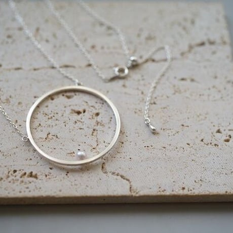 ＜受注オーダー＞【one 】silver maru necklace 1