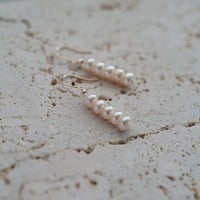 【seasons】エクリュパールのラインピアス （S）