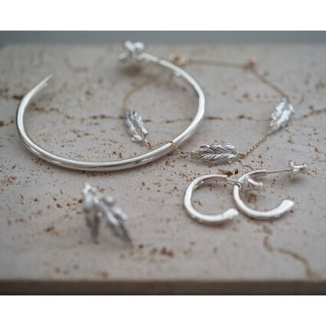 【charm】silver leaf pierce 1