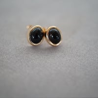 【colors】 18kgp スモーキークオーツプチピアス