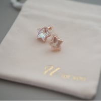 【charm】 small star pierce  (orange)