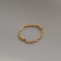 【U for you】18K chain ring  ①