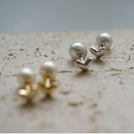【charm】silver925 small heart pierce