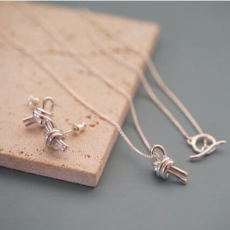 【knot】silver925 knot necklace