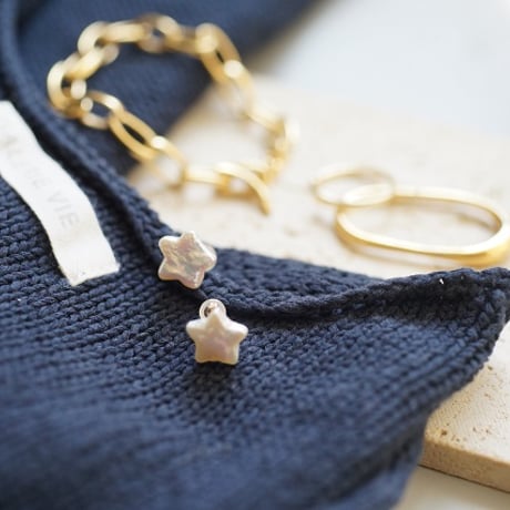 【charm】 small star pierce  (white)
