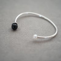 【colors】 silver925 天然石のtwin bangle